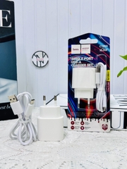 Bộ sạc 10.5W HOCO C109A (TypeC 10.5W) cóc 1 cổng USB kèm cáp usb ra Type C chính hãng (4)