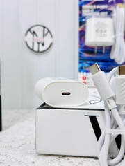 Bộ sạc HOCO C109A (CÓC MẪU MỚI c-c) sạc nhanh 20w+QC3.0 cóc 2 cổng 1U 1C kèm cáp 2 đầu Type C chính hãng (6)