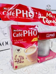 HỘP 10 GÓI CAFE PHỐ NÓNG ( CAFE SỮA ) TẶNG KÈM LY THUỶ TINH LỚN (2)