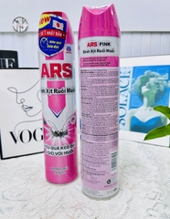 (VC M2T1)BÌNH XỊT RUỒI MUỖI ARS HỒNG CHÍNH HÃNG KHÔNG MÙI 600ML