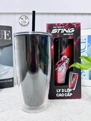 LY QUÀ TẶNG STING XỊN CÓ HỘP ỐNG HÚT