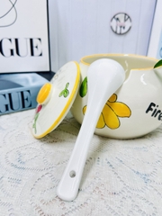 HŨ ĐỰNG DẦU MỠ MẪU HOA HOẠ TIẾT 800ml (6)