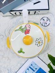 HŨ ĐỰNG DẦU MỠ MẪU HOA HOẠ TIẾT 800ml (6)