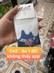 VỚ TẤT TRẮNG CÓ HÌNH