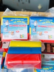 Combo 1kg Túi Đựng Rác MÀU SẮC Size Tiểu Trung Đại 3 Màu (2)