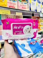 KHĂN ƯỚT ANPA CAO CẤP 80 TỜ CHÍNH HÃNG KHÔNG MÙI AN TOÀN CHO BÉ (1) '