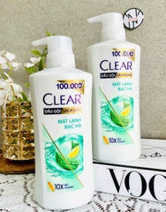 CHAI DẦU GỘI CLEAR 350g BẠC HÀ 10X MÁT LẠNH (5)