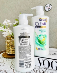 CHAI DẦU GỘI CLEAR 350g BẠC HÀ 10X MÁT LẠNH (5)
