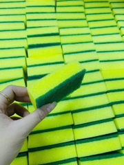 KM (10 TẶNG 5) BỌT BIỂN RỬA CHÉN MÀU XANH ( KO Ck)