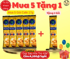 KM GÓI CAFE K LOẠI CÀ PHÊ SỮA CHÍNH HÃNG 17g  (MUA 5 TẶNG 1 MUA 10 TẶNG 3)