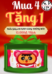 KM🎁Khăn Giấy Ướt Bịch Lớn 600 -650grm ( Trọng Lượng Giấy 250g) Baby không mùi ( MUA 4 TẶNG 1) ( TẶNG THÌ KO CK( 2)