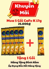 KM GÓI CAFE K LOẠI CÀ PHÊ SỮA CHÍNH HÃNG 17g  (MUA 5 TẶNG 1 MUA 10 TẶNG 3)