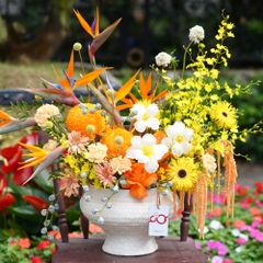 Bình Gốm Hoa Tươi cao cấp