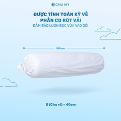 Thumbnail Vỏ Gối Ôm Cotton Khách Sạn 5 Sao D40x100cm | CHU MY 5