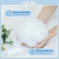 Thumbnail Nệm Topper Microfiber 7–10cm, Cotton T233, dây chun 4 góc (1m–2m2) | CHU MY 3