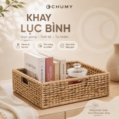 Thumbnail Khay Lục Bình Tự Nhiên Đựng Đồ Decor Bền Đẹp, Đa Năng 1