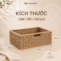 Thumbnail Khay Lục Bình Tự Nhiên Đựng Đồ Decor Bền Đẹp, Đa Năng 3