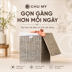 Thumbnail Thùng Cói Đa Năng Có Vải Lót – Giỏ Đựng Đồ Tự Nhiên Bền Đẹp 3