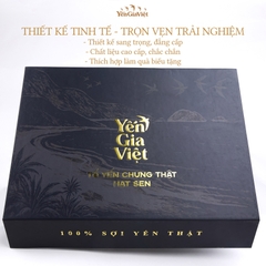 Set 6 hũ tổ yến chưng thật hạt sen Yến Gia Việt cao cấp chứa 7.5g yến tươi giúp ăn ngon, ngủ ngon - hũ 75ml