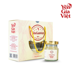 Nước Yến Sào Hồng Sâm 70ml - Hộp 6 Hũ