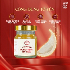 Set 6 hũ nước yến sào đông trùng hạ thảo Yến Gia Việt giúp tăng cường đề kháng, phục hồi sức khỏe - hũ 70ml