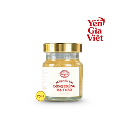 Set 6 hũ nước yến sào đông trùng hạ thảo Yến Gia Việt giúp tăng cường đề kháng, phục hồi sức khỏe - hũ 70ml
