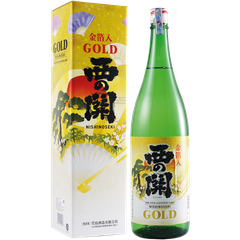<b>Sake Nishinoseki Gold Leaf (1.8liter)</b><br>1.8liter | 15%