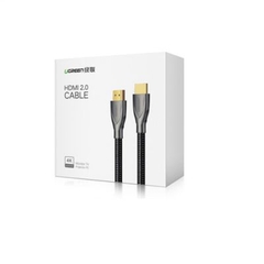 Cáp HDMI 2.0 Carbon dài 3m chính hãng Ugreen 50109 mạ vàng cao cấp | Hàng chính hãng