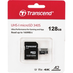 Thẻ nhớ Transcend microSDXC 128GB 340S UHS-I | Hàng chính hãng