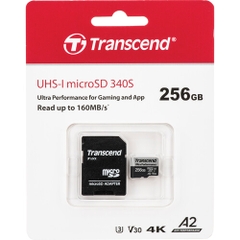 Thẻ nhớ Transcend microSDXC 256GB 340S UHS-I | Hàng chính hãng