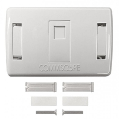 Mặt ổ cắm đơn COMMSCOPE US Style Decorator Faceplate Kit 1-Port  (2-1427030-1) | Hàng chính hãng