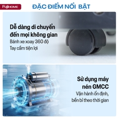Điều hòa di động Fujihome PAC12Pro 12000BTU Inverter – mát nhanh phòng 25–30m², không cần cục nóng