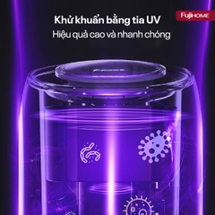 Máy tạo ẩm wifi Fujihome HM10UV-WIFI 10L – bật tắt từ điện thoại, phòng khách rộng