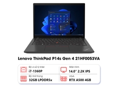 Laptop Lenovo ThinkPad P14s Gen 4 21HF0053VA i7-1360P R32GB | Hàng chính hãng