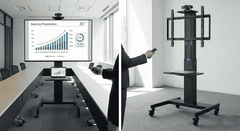 Giá Treo Tivi Di Động Điện Tử NB-T70 (75 - 100 Inch) - Nâng Hạ Bằng Điều Khiển