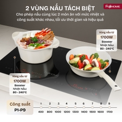 Fujihome IC2623 – bếp từ đôi 3600W biến tần, ninh hầm êm, giữ ấm 3 mức