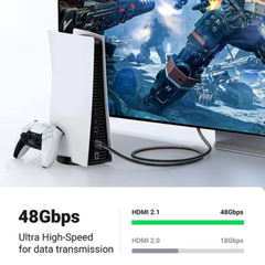 Cáp HDMI 2.1 hỗ trợ 8K/60Hz dài 1m chính hãng Ugreen 70319 | Hàng chính hãng