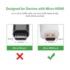 Cáp Micro HDMI to VGA, HDMI chính hãng Ugreen 30355 | Hàng chính hãng
