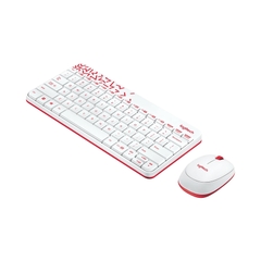 Combo Bàn Phím và Chuột không dây Logitech MK240 (Trắng-Đỏ) 920-008201 | Hàng chính hãng