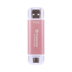 Ổ cứng SSD Box Transcend 512GB USB 10Gbps Type C/A (ESD310C) (PINK) | Hàng chính hãng