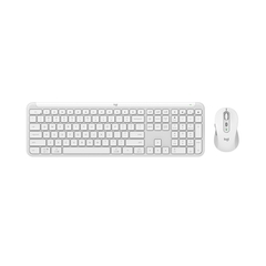 Bộ bàn phím chuột không dây Logitech Signature Slim Combo MK950 Off White (Wireless Logi Bolt/Bluetooth/Trắng)_920-012476 | Hàng chính hãng