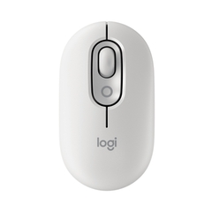Chuột không dây Logitech Pop Mouse with EMOJI màu Trắng - 910-007400 | Hàng chính hãng