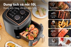 Nồi chiên không dầu gia đình Fujihome A5GG 5,5 lít cho 4–6 người