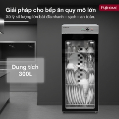 Tủ sấy chén Fujihome DD300A 300 lít núm cơ - gọn cho nhà hàng, quán ăn