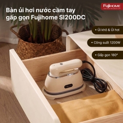 Bàn ủi hơi nước cầm tay Fujihome SI200DC gập gọn – là nhanh áo sơ mi mỗi sáng