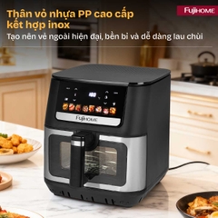 Nồi chiên không dầu Fujihome A9DH 9L có đèn và cửa kính – nhiệt trên dưới