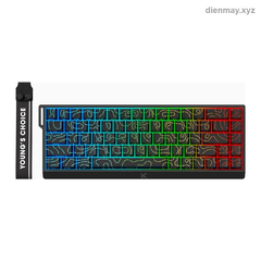 Bàn phím cơ Hall Effect MCHOSE Ace 68 White Topographic - Game thủ FPS/eSports cần bàn phím nhỏ gọn phản hồi nhanh