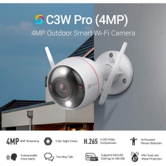 Camera Wifi ngoài trời Ezviz C3W color night pro 4 MegaPixel | Hàng chính hãng
