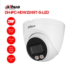 Camera IP 2MP Dome DAHUA DH-IPC-HDW2249T-S-LED | Hàng chính hãng