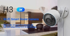 Camera Wifi ngoài trời Ezviz H3 3K 5Mp | Hàng chính hãng